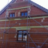 Stavebná spoločnosť QUATTRO-H - práce na fasáde rodinného domu v obci Oľdza v 2017